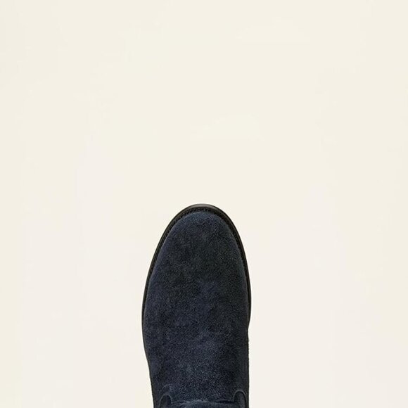 Mens Ariat Western Boots Yellowstone Midnight Rancher Oiled Navy Roughout 12 NIB - Picture 2 of 6